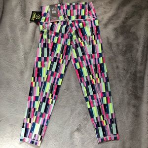 VSX Knockout Capri Xsmall NWT Neon Colorblocks